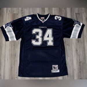 Vintage 80s Herschel Walker #34 Dallas Cowboys Mitchell & Ness Jersey Size 52